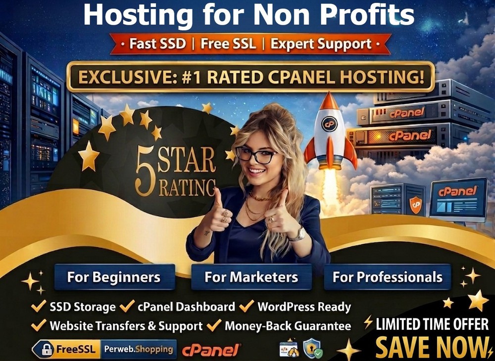 Hosting for Non Profits – ❤️ Free SSL + SSD + Email Support Bundle | $14.99/Year