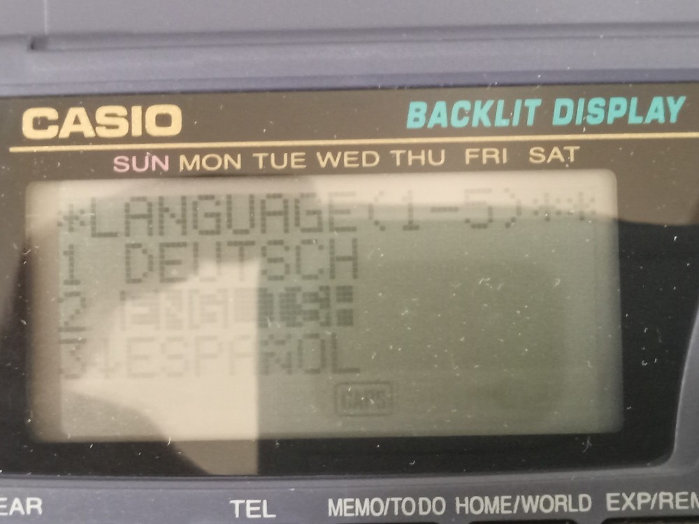VTG Casio Digital Diary Planner SF-4985 ER 256 KB