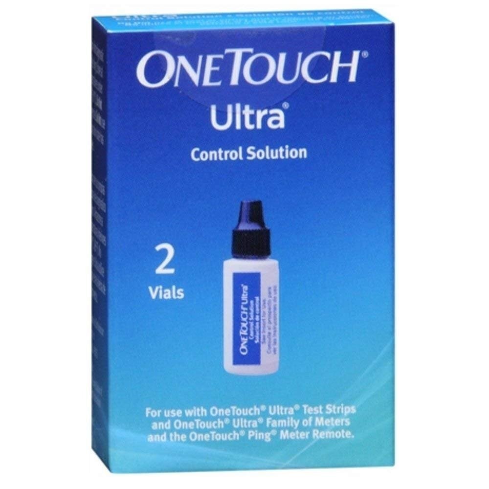 Onetouch Ultra Blood Glucose Control Solution Fast Take Self Testing Vial 2ct