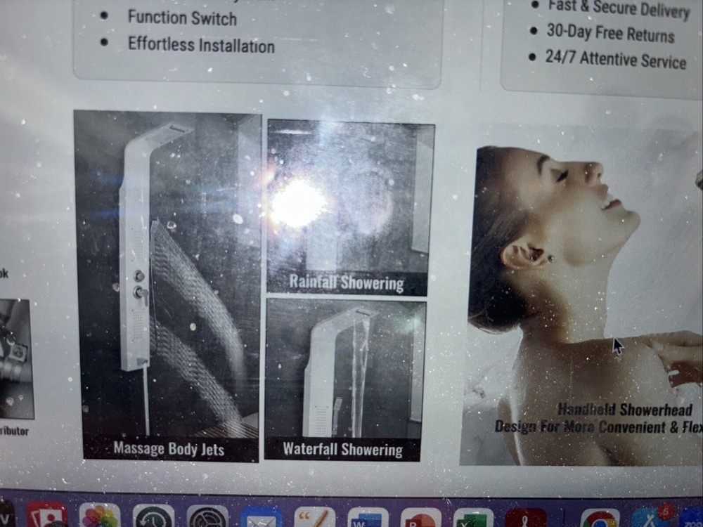 Vevor 5 In 1 Shower Panel White