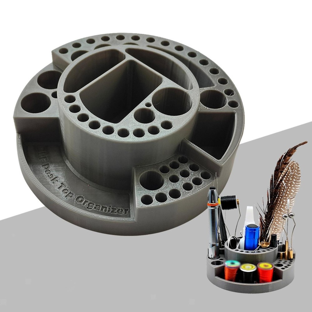 Fly Tying Tool Kit Desktop Organizer Holder Space Saving