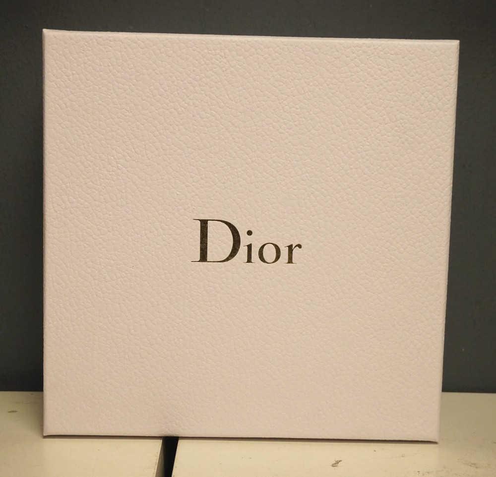 Dior White Gift Box SET (3) With Bow, Tissue, Ribbon