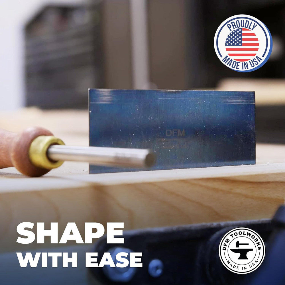 Rectangle Card Scraper - Precision Cabinet Multi-Use Scraper for Woodworking, Wo