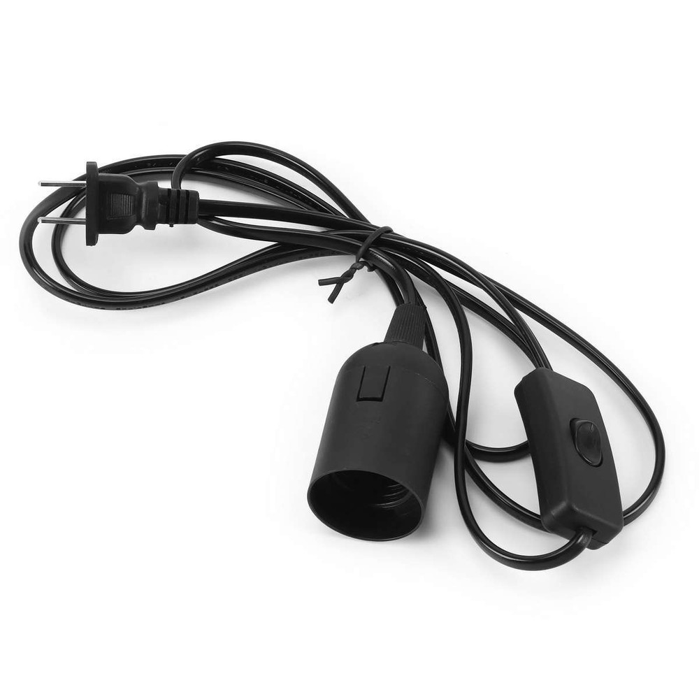 Light Cord Cable Switch E26/E27 Bulb Socket Extension Hanging Pendant Lamp 1.8M