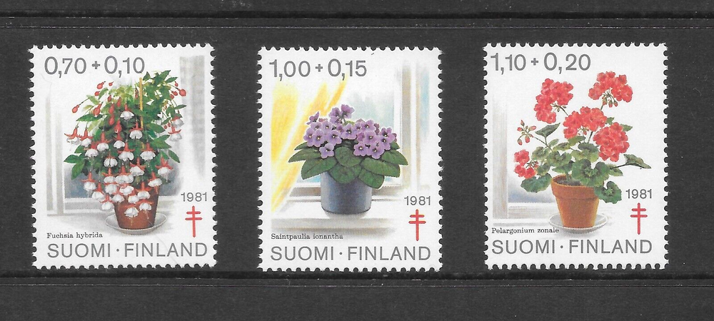 FINLAND SCOTT B224 - B226 MNH SET - 1981 SEMI-POSTAL ISSUE