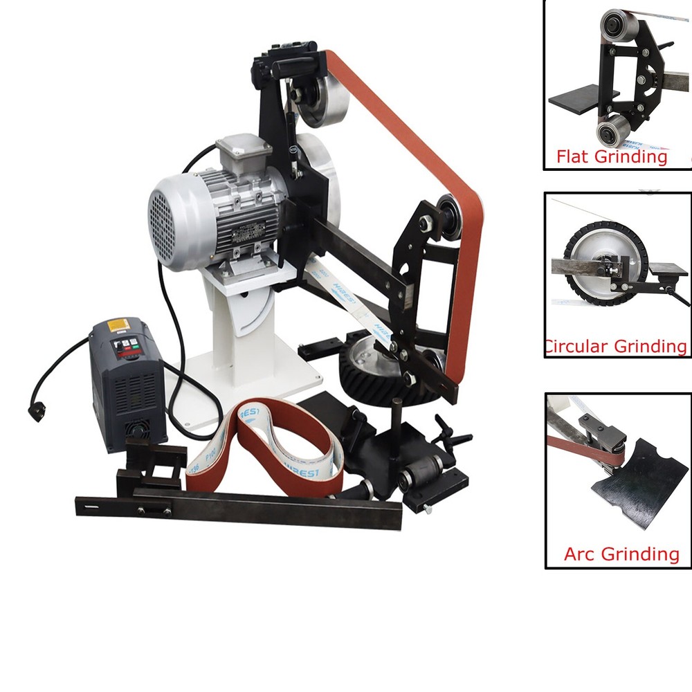 2x72" Variable Speed Belt Sander Vertical&Horizontal Multi-Angel Belt Grinder