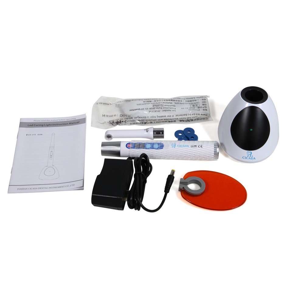 Dental iLED light curing lamp 1 second cure light cordless wireless 2300 mW/c㎡