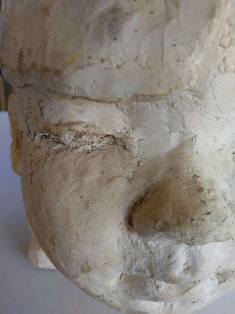 Little Girl Plaster Head Vintage
