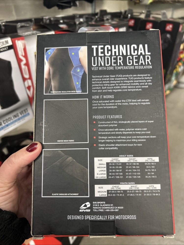 Evs Ctr Cooling Vest Xl