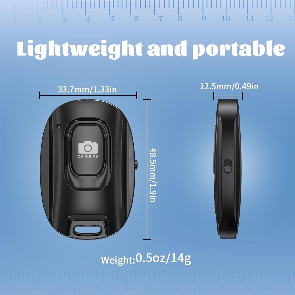 Rechargeable Wireless Camera Remote Shutter for iPhone Android