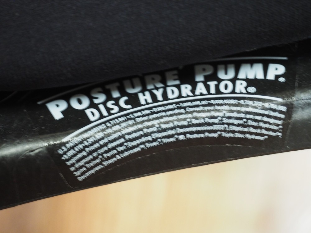 Posture Pump Disc Hydrator Elliptical Back Rocker Back Model 2000 Black
