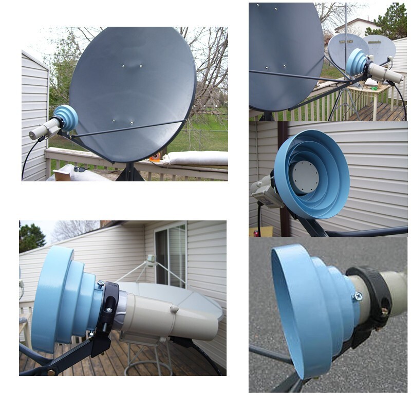 Conical Scalar Ring Kit Ku to C Band Conversion LNBF FTA