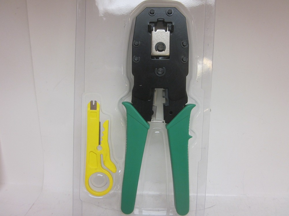 RJ45 RJ11 CAT5 LAN Network Cable Tester Crimper Stripper Tool Kit