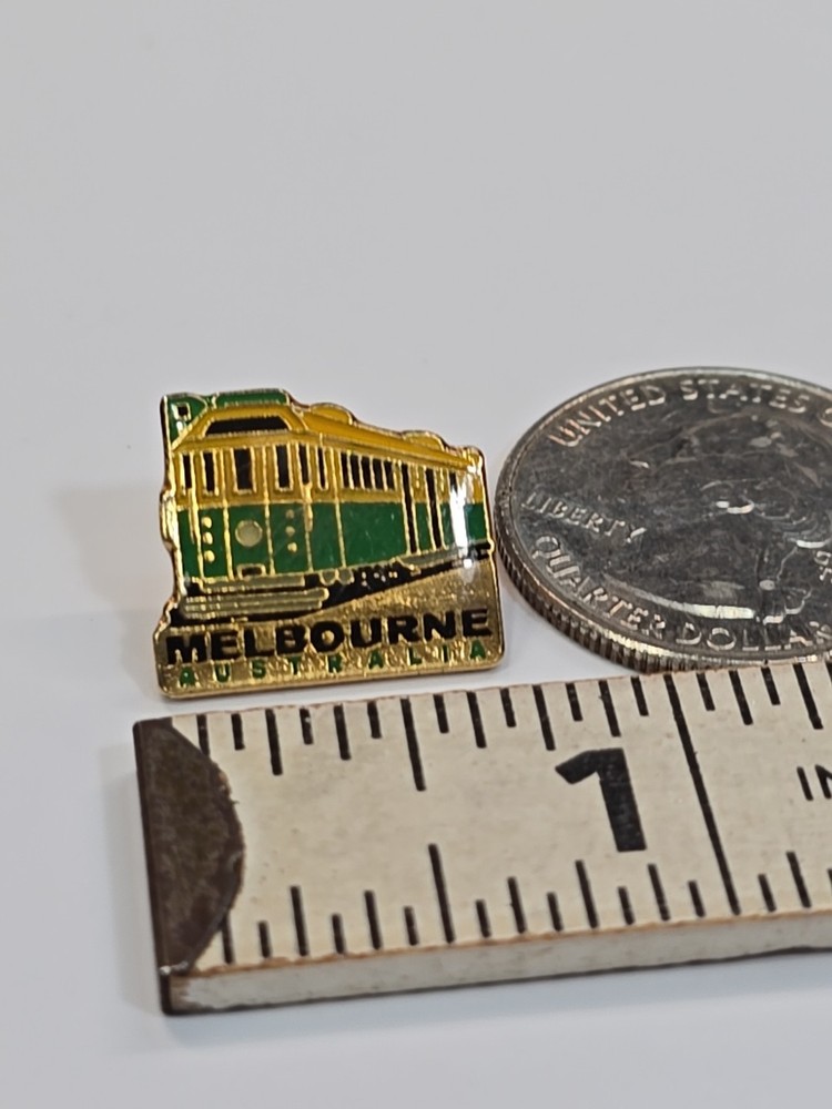 Melbourne Australia Train Souvenir Lapel Pin Small Size