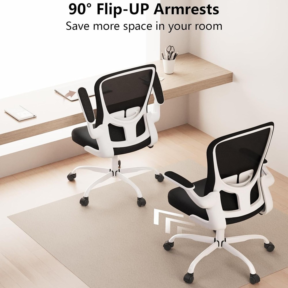 Comfortable Breathing Mesh Office Chair with Ergonomic Design & Rolling Casters