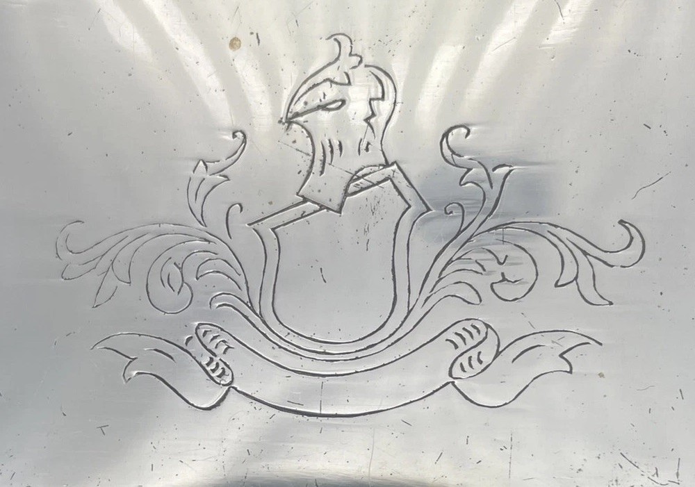 Napier Sterling Silver Triple Compartment Stamp Box No Monogram