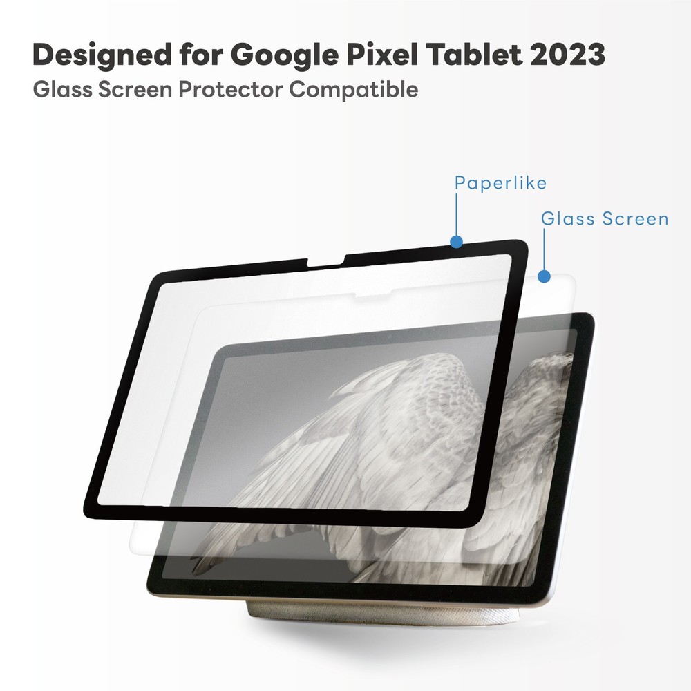 Penoval Detachable Paper-feel Screen Protector for Google Pixel Tablet 2023