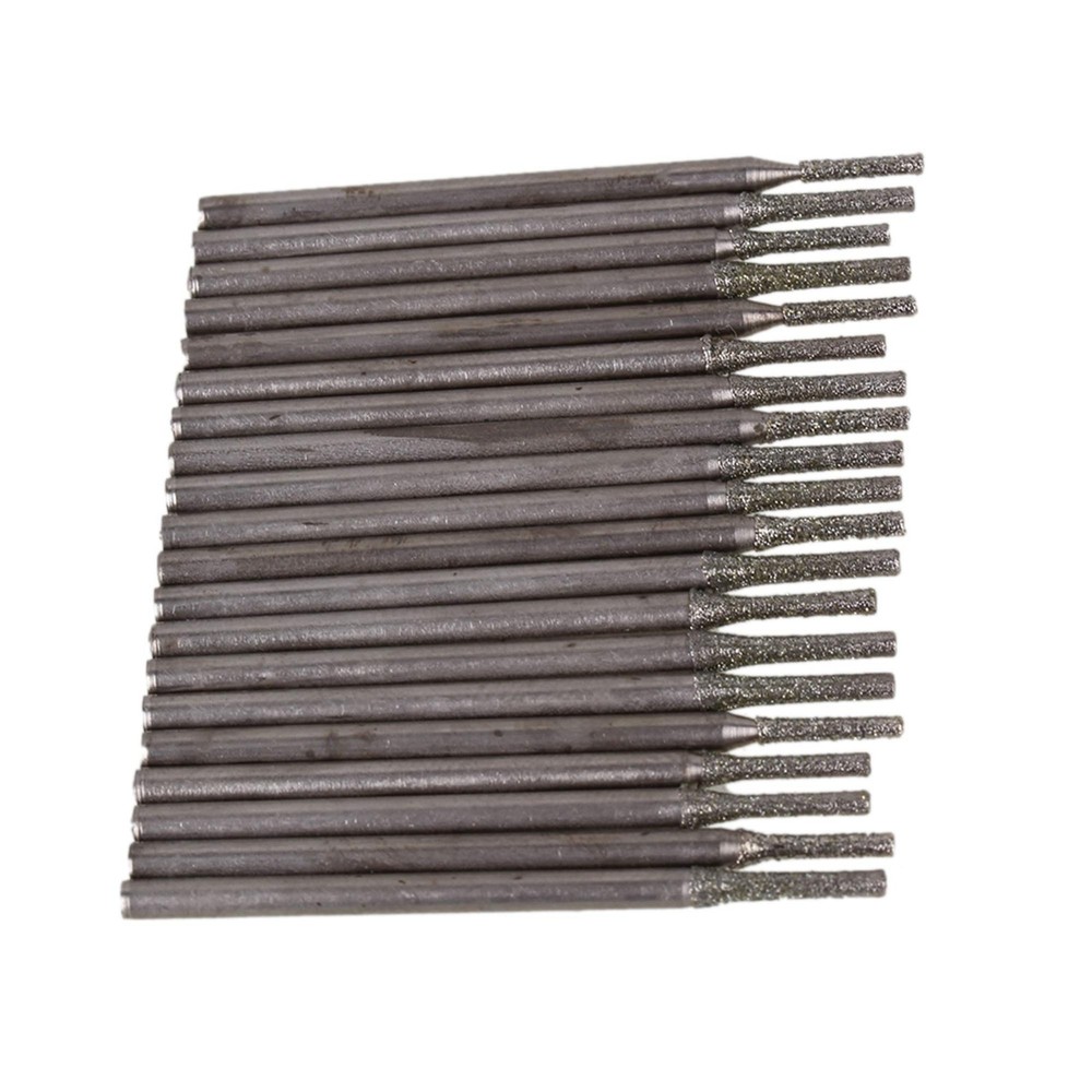 BQLZR Silver 1.5mm Diamond Electroplated Core Drill Hole Bits for Gems Pack...