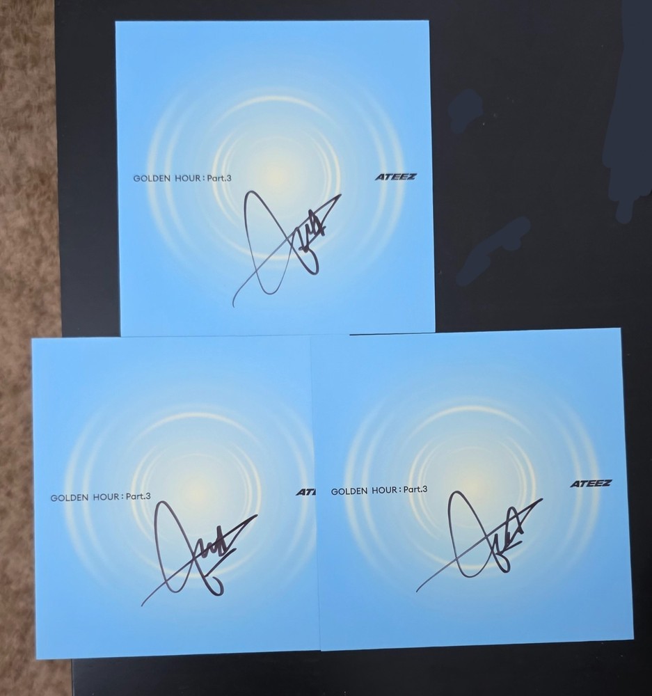 ATEEZ Golden Hour Part 3 signed JONGHO CD Thirst version (Card Only)