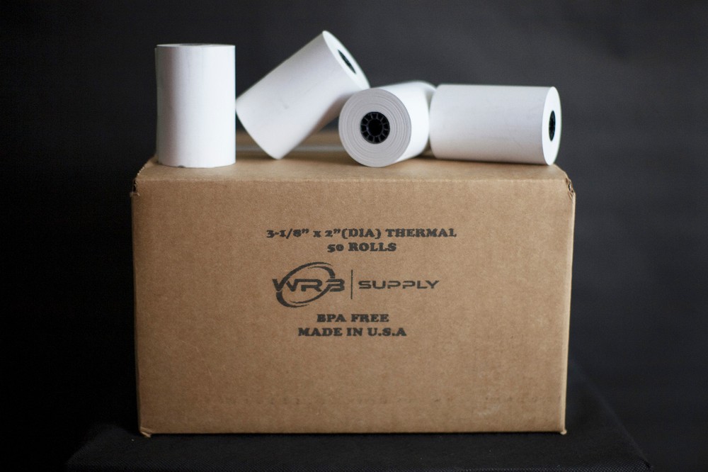 3-1/8 X 119'Thermal Paper Rolls  for First Data Fd100 Fd200 Fd300 Hypercom T77