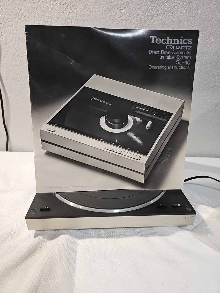 Technics SL-10 Automatic Turntable Quartz Direct Drive Original Box and Manual