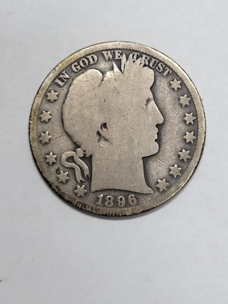1896 O Barber Half Dollar