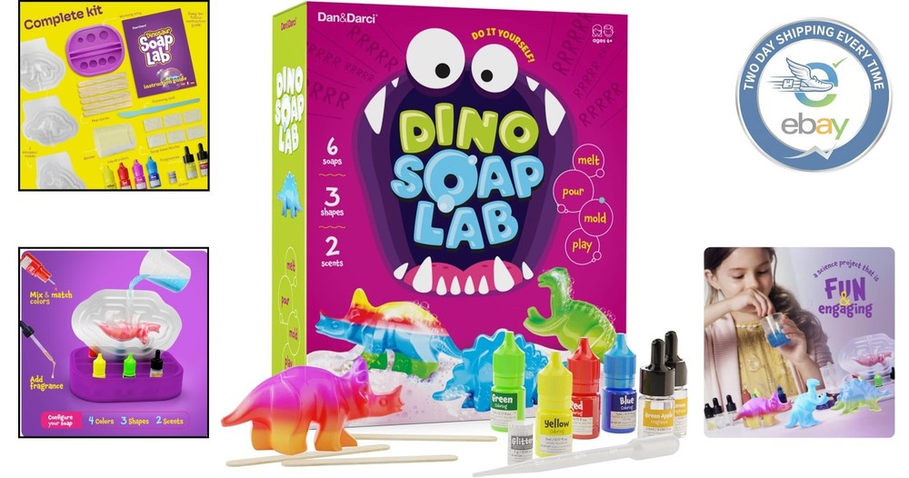STEM Dinosaur Soap Making Kit - Creative DIY Science Fun for Kids