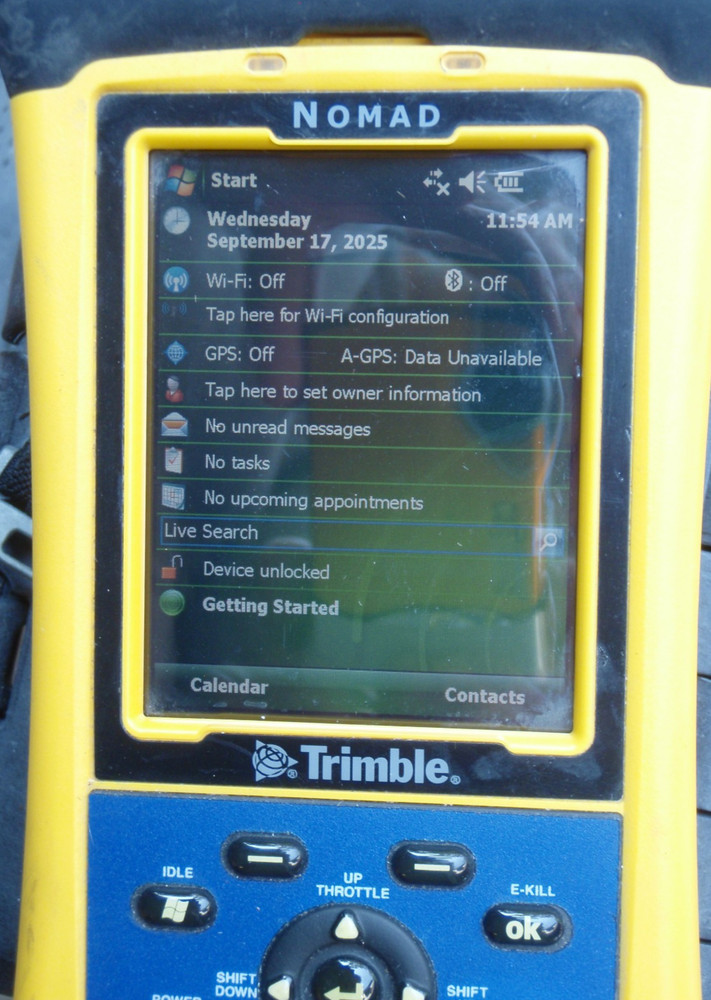 Nomad Trimble Data Collector with battery - Used - Tested