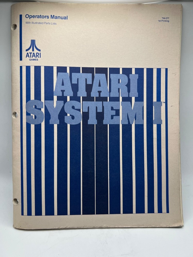 ATARI: Arcade game Manuals Collection from distributors library YOUR CHOICE
