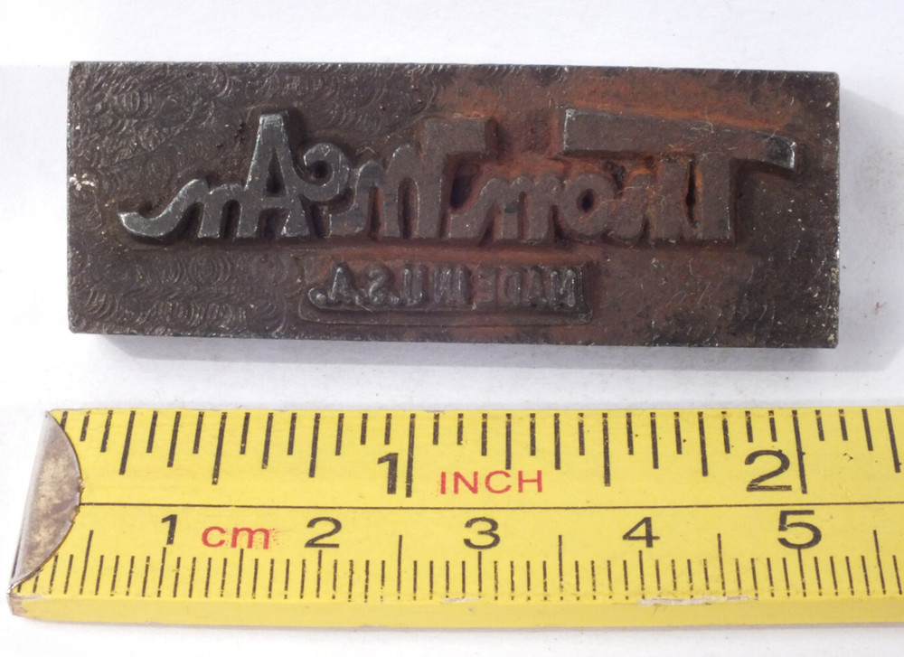 THOM MCAN: Steel Leather Stamp: CMS St Louis