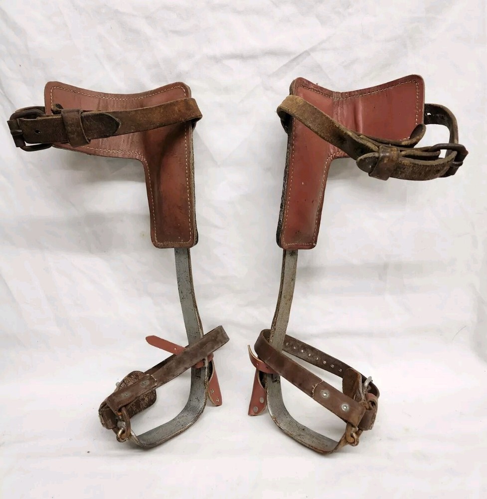 Buckingham Lineman Adjustable Pole Tree Climbing Gaffs/Spikes Model 9403 Pair