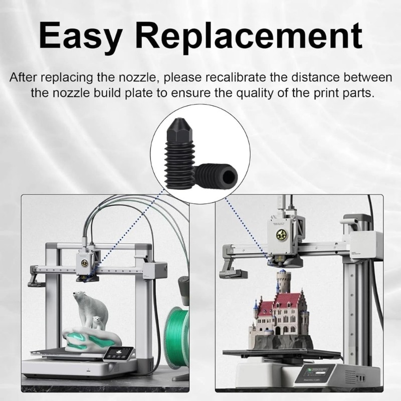 Exchangeable Accuracy Nozzles With Alignment Structure For Smooth