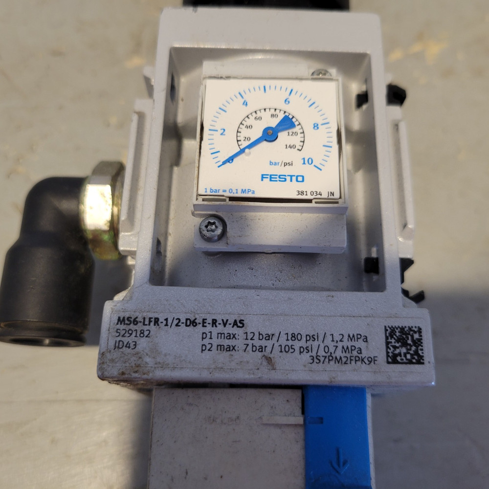 Festo Filter Regulator, MS6-LRF-1/2-D6-ERV-AS