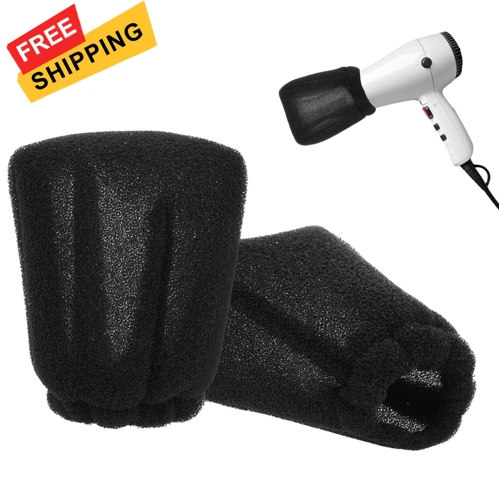 2Pcs Hot Sock Diffuser for Hair Dryer, Universal Cover Sponge...