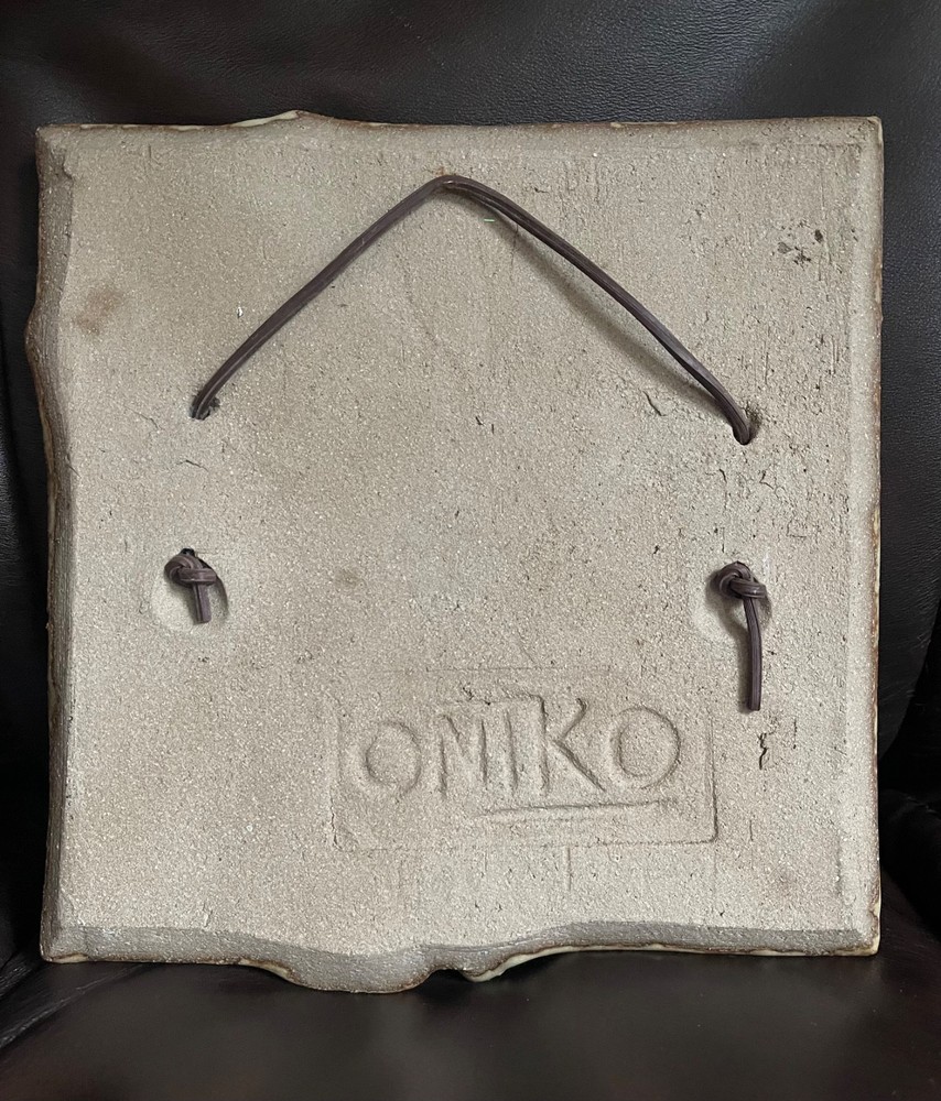 Janet Ontko Studio Art Pottery Dragonfly 3D Tile