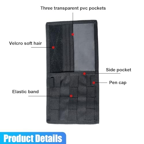 Molle Car Visor Organizer, Tactical Sun Visor Panel Organizer with Black