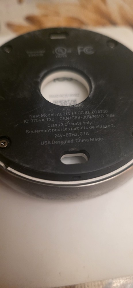 Google Nest 3rd Gen Smart Learning Thermostat A0013