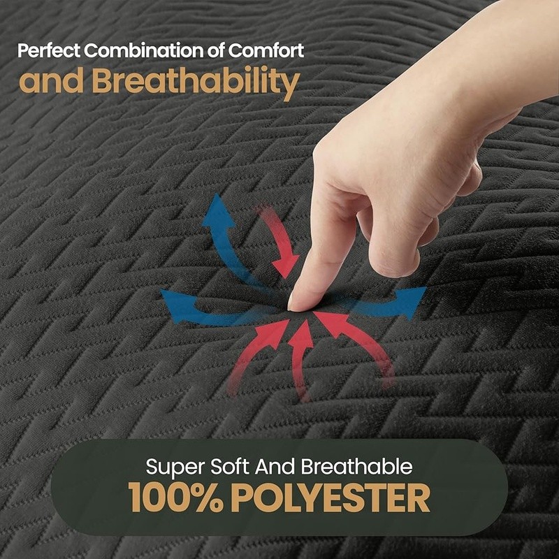 Waterproof Mattress Protector Soft Breathable Fitted Elastic Style Washable New