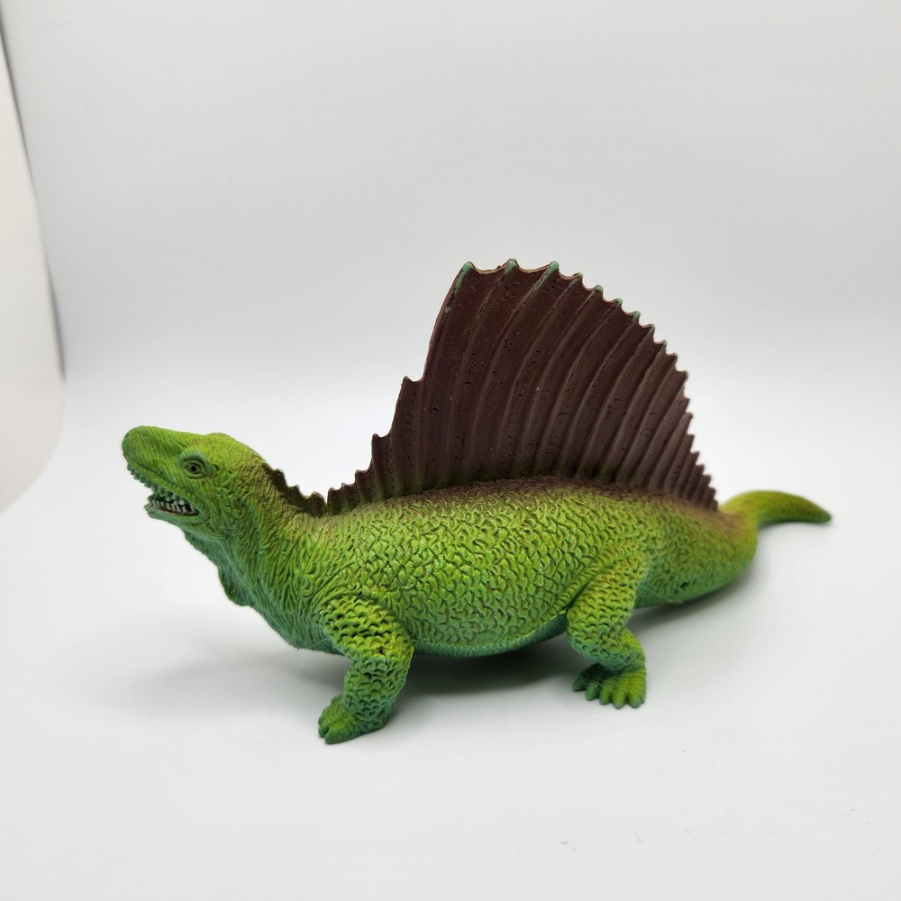 Edaphosaurus Green Plastic Toy Dinosaur 8"