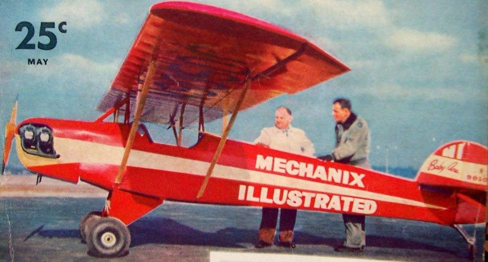 Two MI BABY ACE PLANS + CONSTRUCTION ARTICLE for 25" & 38" UC Model Airplanes