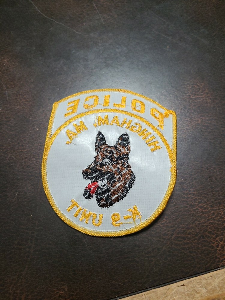 Vintage Police Patch Hingham Massachusetts K9 Unit
