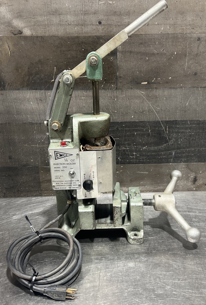Emco Benchtop Injection Molding Machine Model 250 Used Surplus