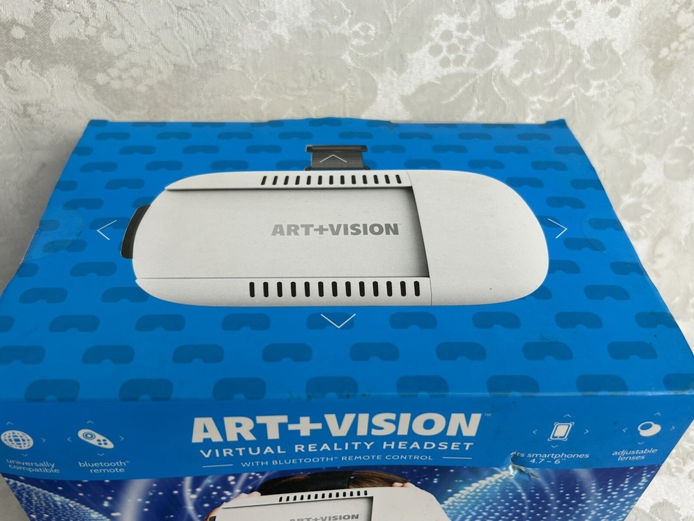 Art+Vision Virtual Reality Headset Bluetooth With Bluetooth Remote Smart Phones