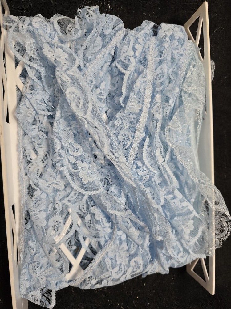 Vintage Blue Lace Trim