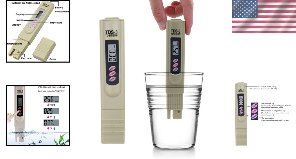 Professional Water Tester for Drinking Water - Accurate TDS Meter Digital Wat...