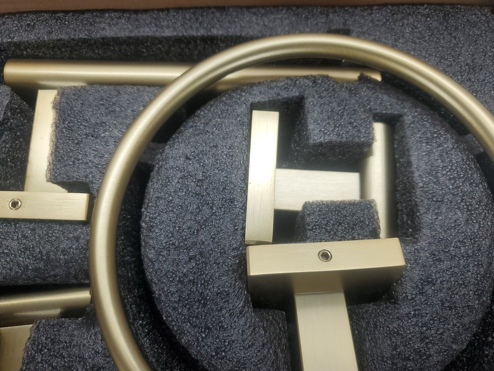 Missing Hardware 4 Piece Bathroom Includes Towel Ring Hooks Toilet Paper holder