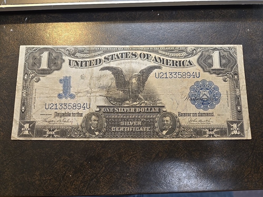 FR 233 1899 Silver Certificate Black Eagle Large Banknote $1 Dollar