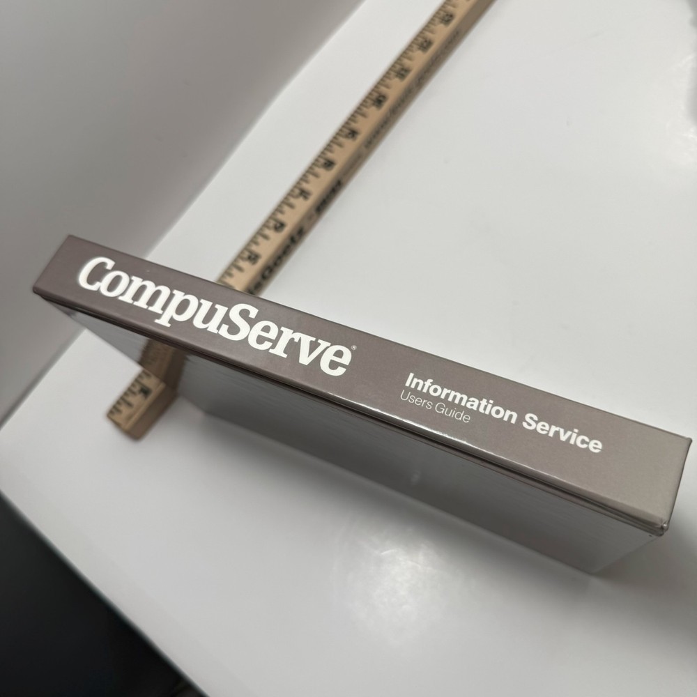 Compuserve Information Service User's Guide Hardcover 1985 Vintage