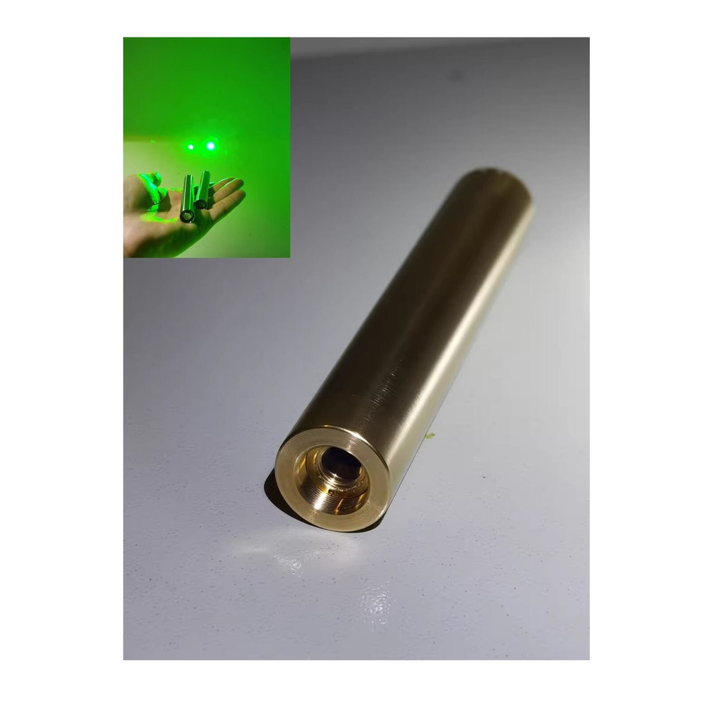Focusable 555nm Brass DPSS Laser Module Survival and Rescue Indication Module