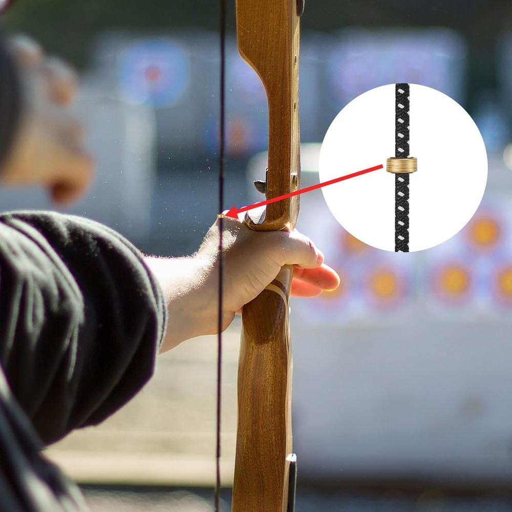 Archery Nock Points Bow String Clips for Compound Recurve Bow 100 Pack Set